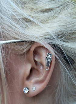 拉锁耳钉--广东大香蕉最新视频拉锁耳钉生产厂家